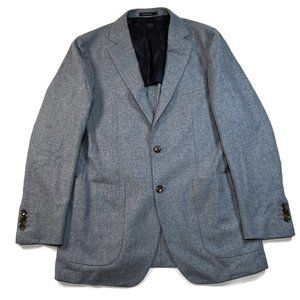 Suitsupply Havana Patch Light Blue Blazer Mens 40R Slim 50 Italy Wool Jacket